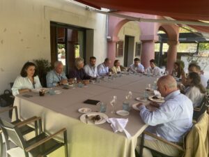 comida porv el 15 aniversario del equipo